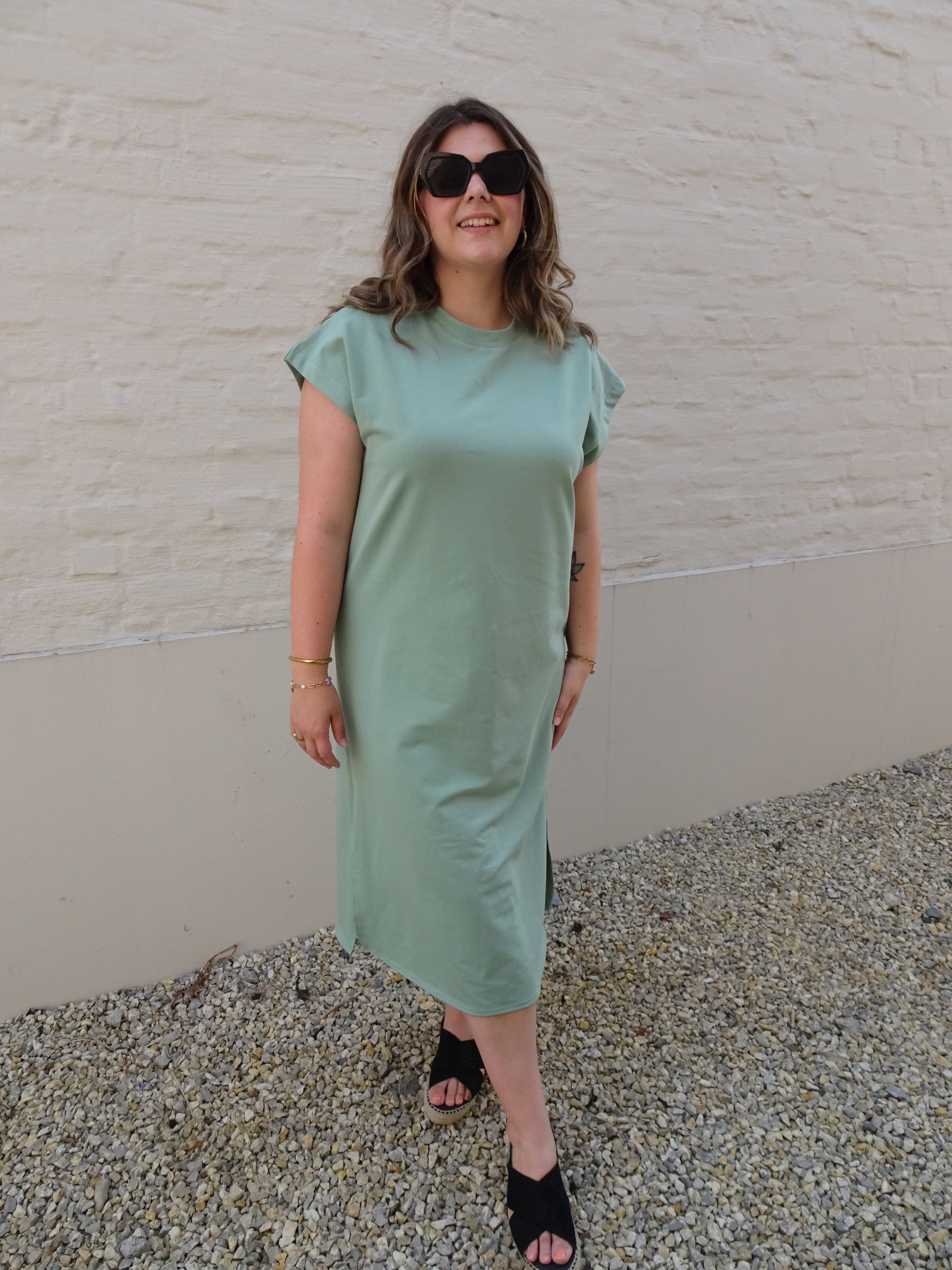 BASIC SHIRT DRESS - MINT