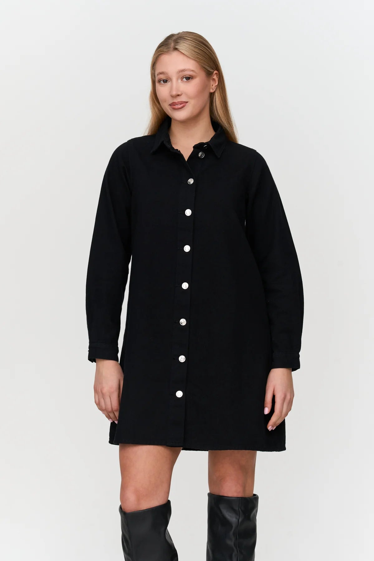 BLACK JEANS DRESS