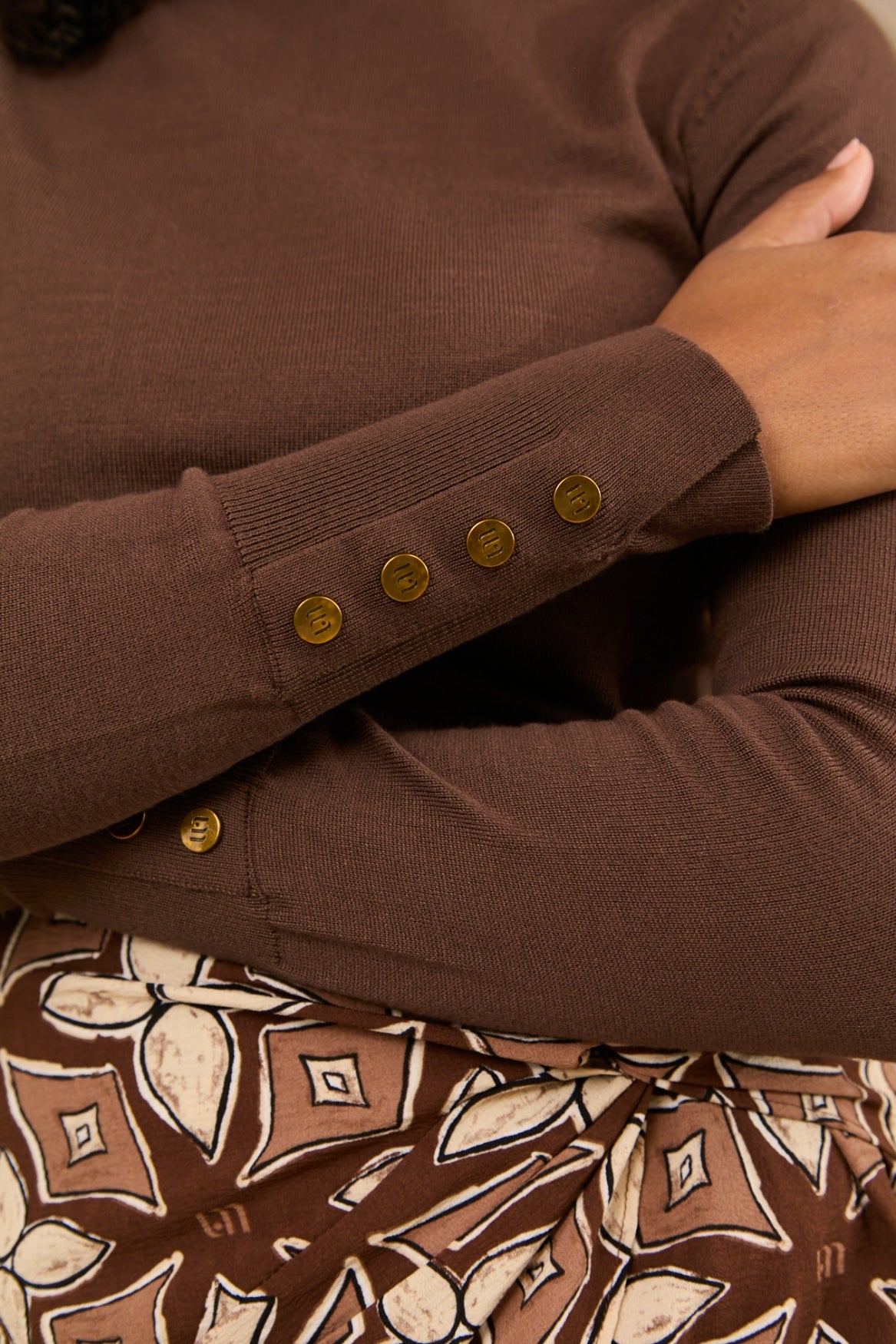 JANE SWEATER - BROWN