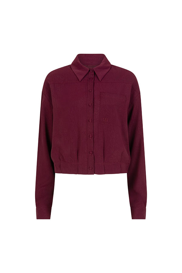 ASTRID BLOUSE - BURGUNDY
