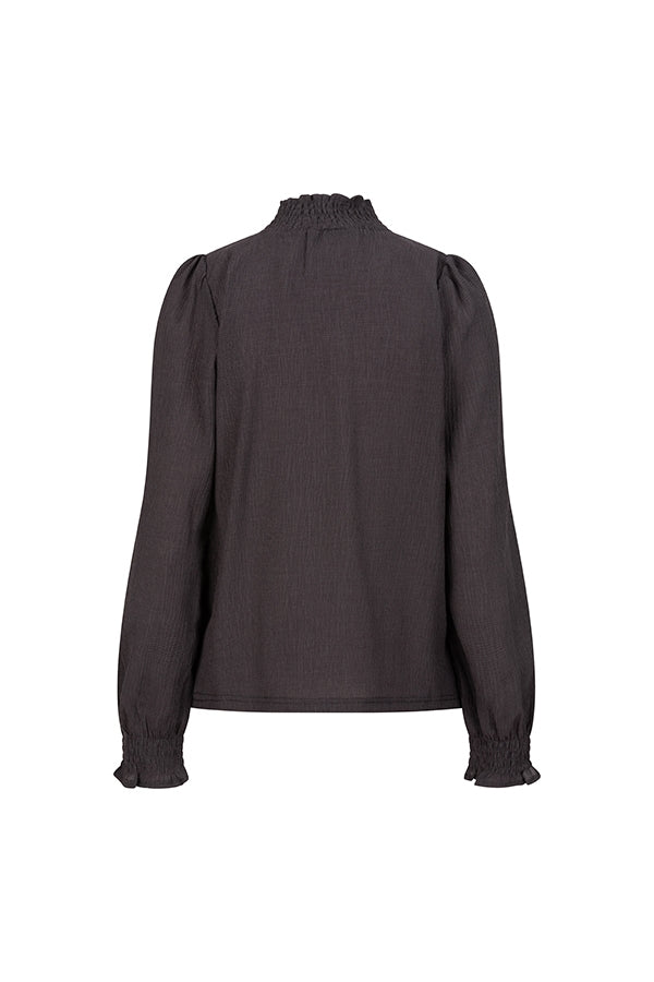 TOVA BLOUSE - DARK GREY