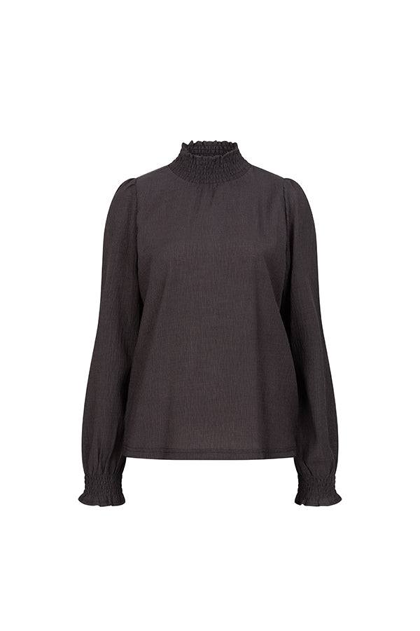 TOVA BLOUSE - DARK GREY