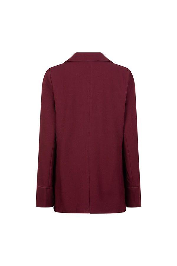OONA BLAZER - BURGUNDY RED