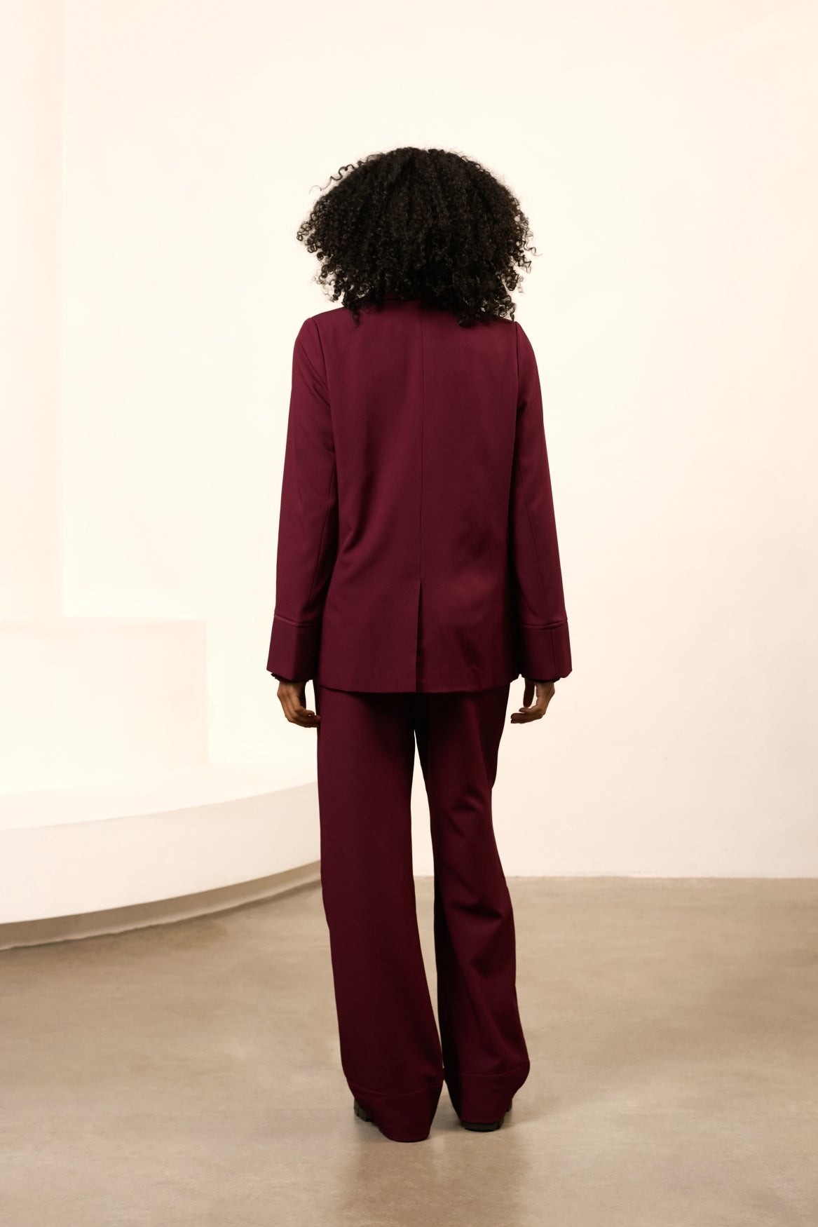 OONA PANTS - BURGUNDY RED
