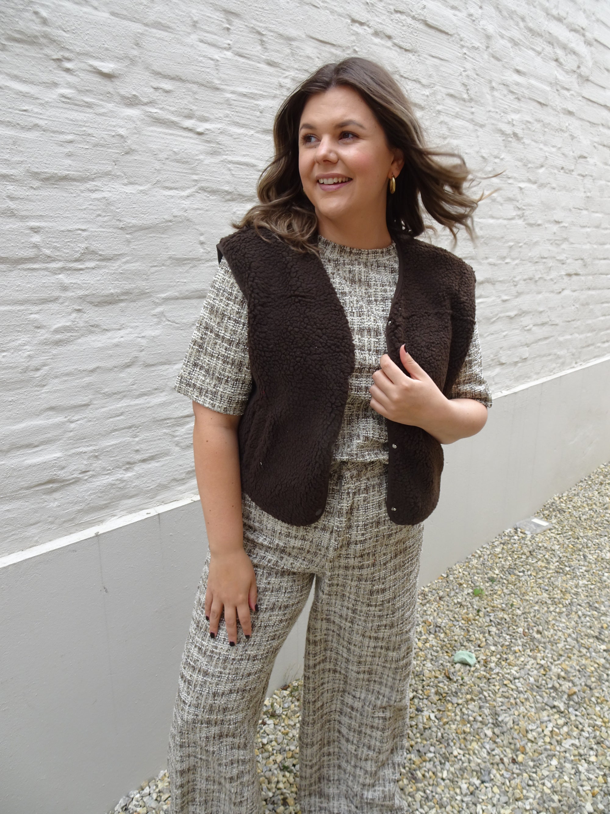 TEDDY JACKET - BROWN