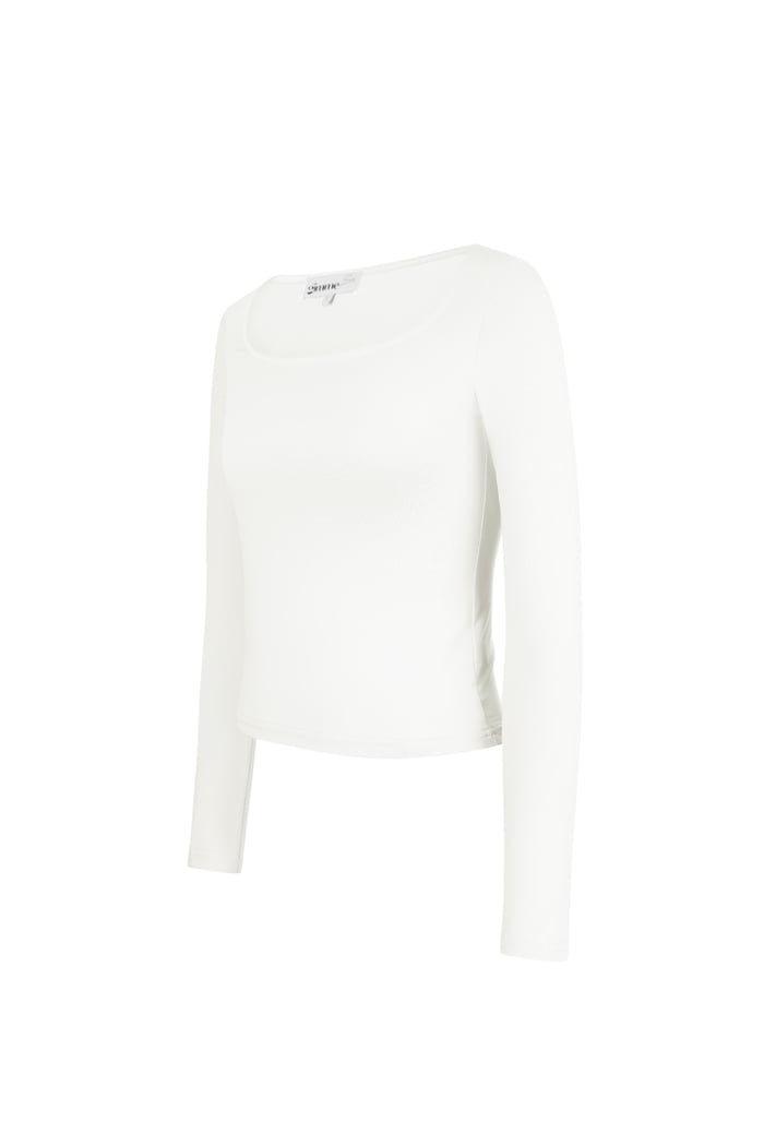 NELLY BASIC LONG SLEEVE - WHITE