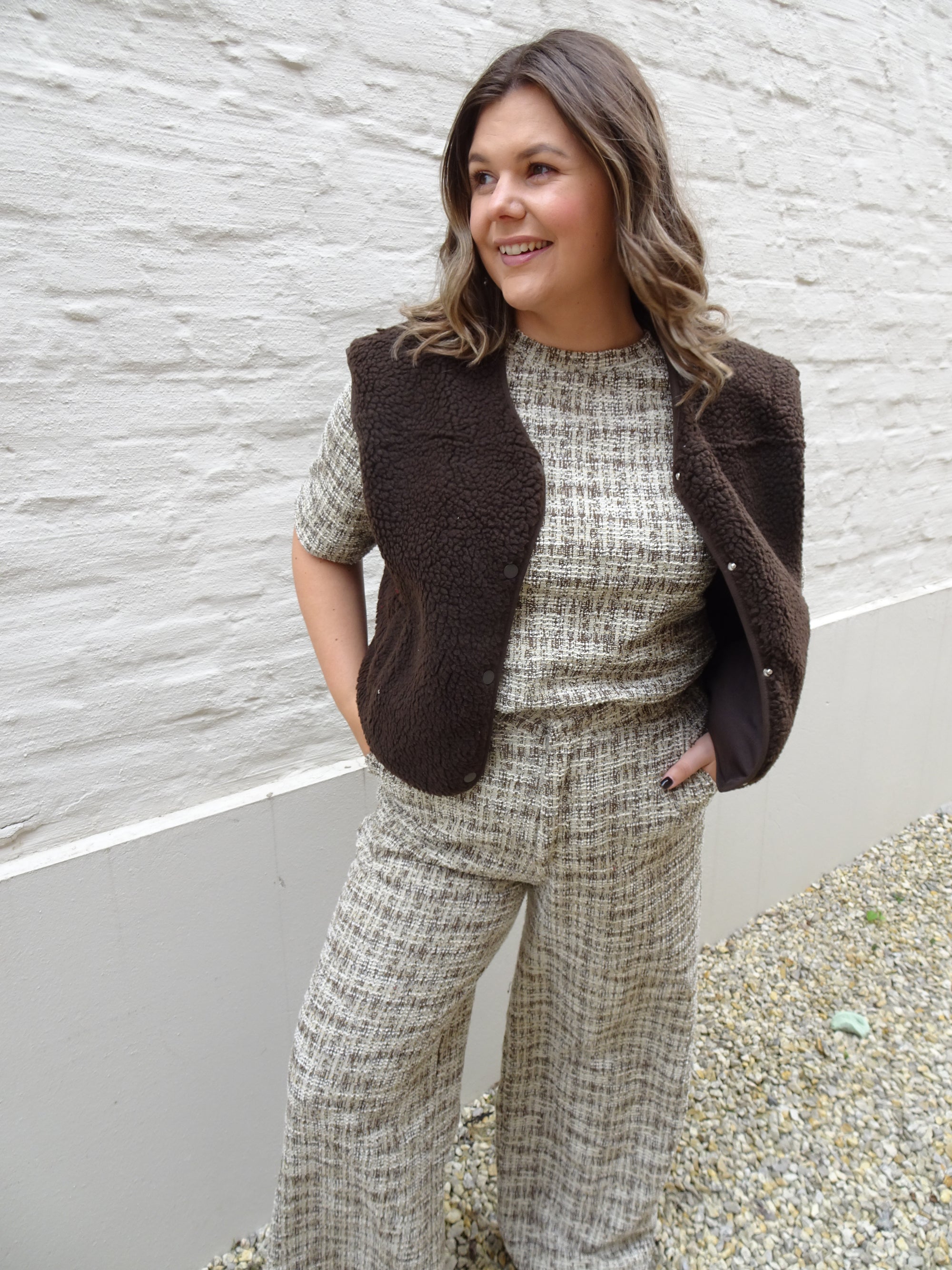 TEDDY JACKET - BROWN