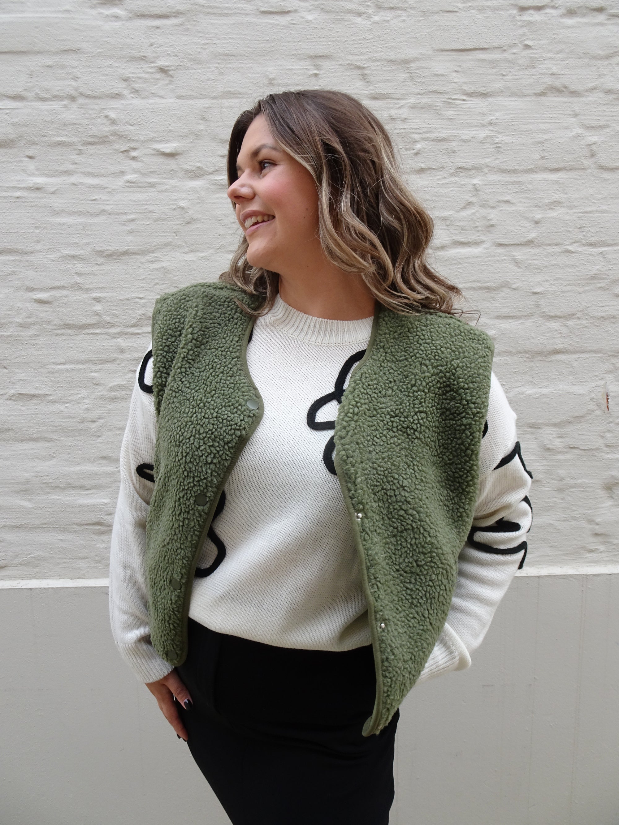 TEDDY JACKET - NATURE GREEN