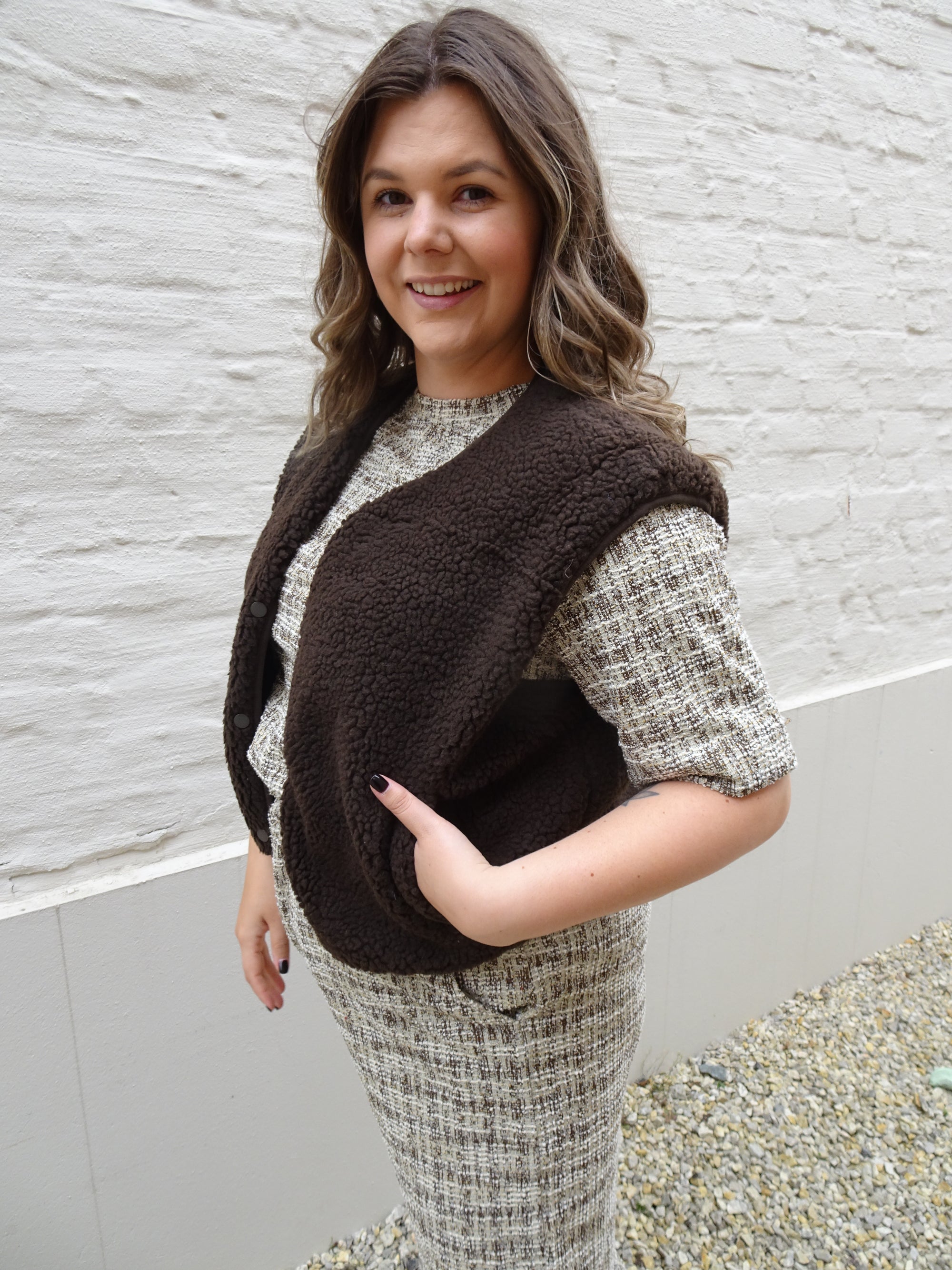 TEDDY JACKET - BROWN