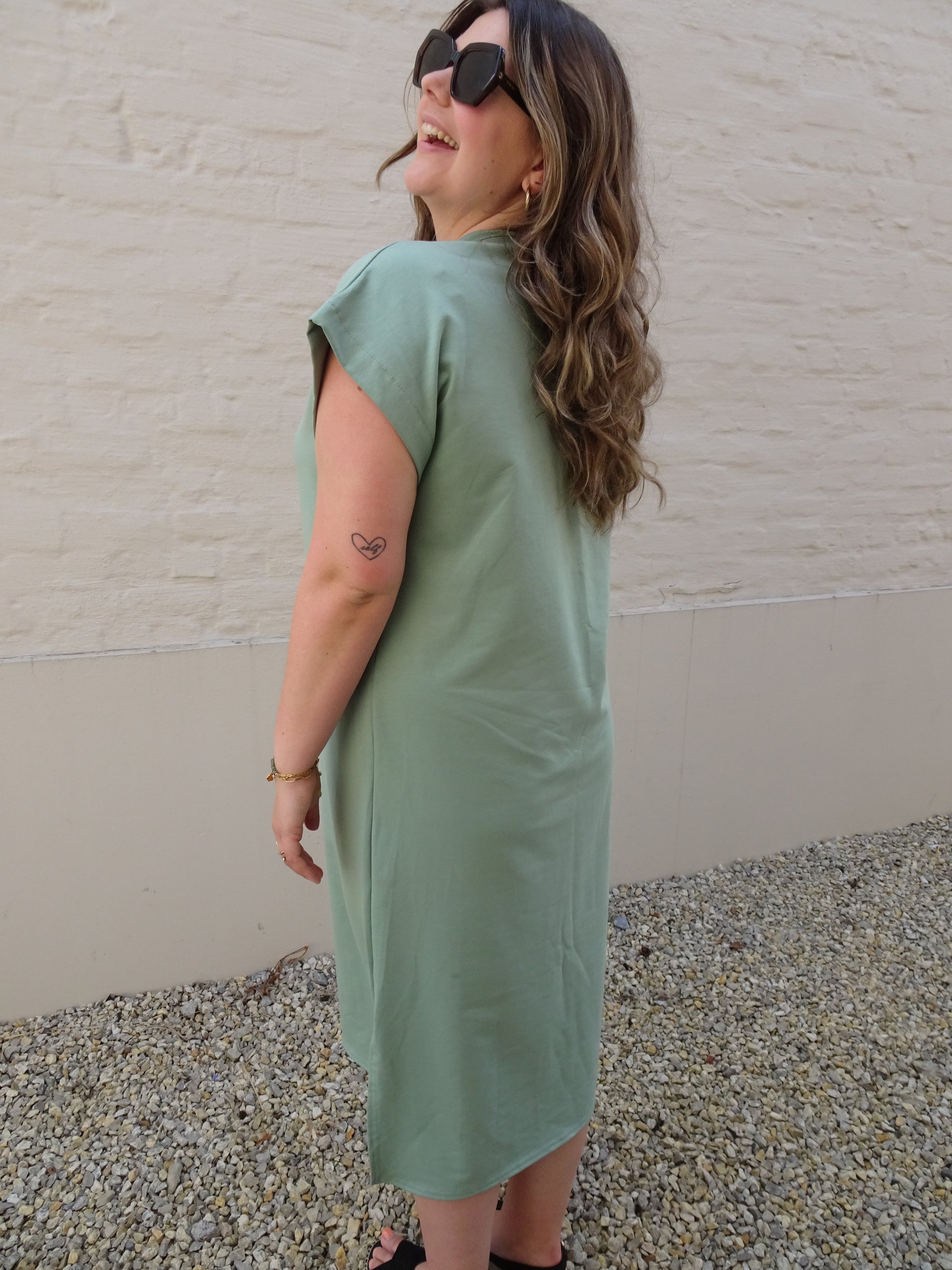 BASIC SHIRT DRESS - MINT