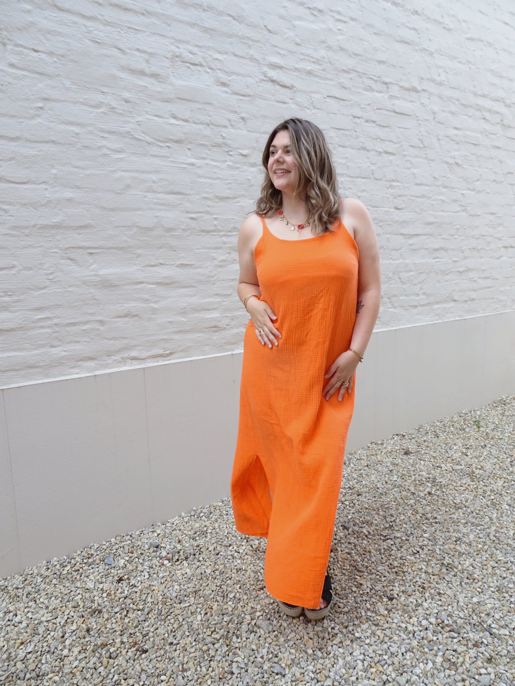 LIA TETRA DRESS - ORANGE