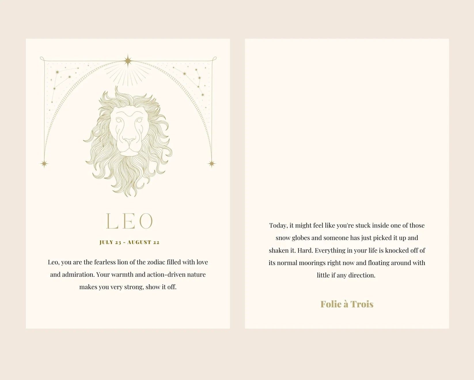 STERRENDBEELD KETTING - LEEUW