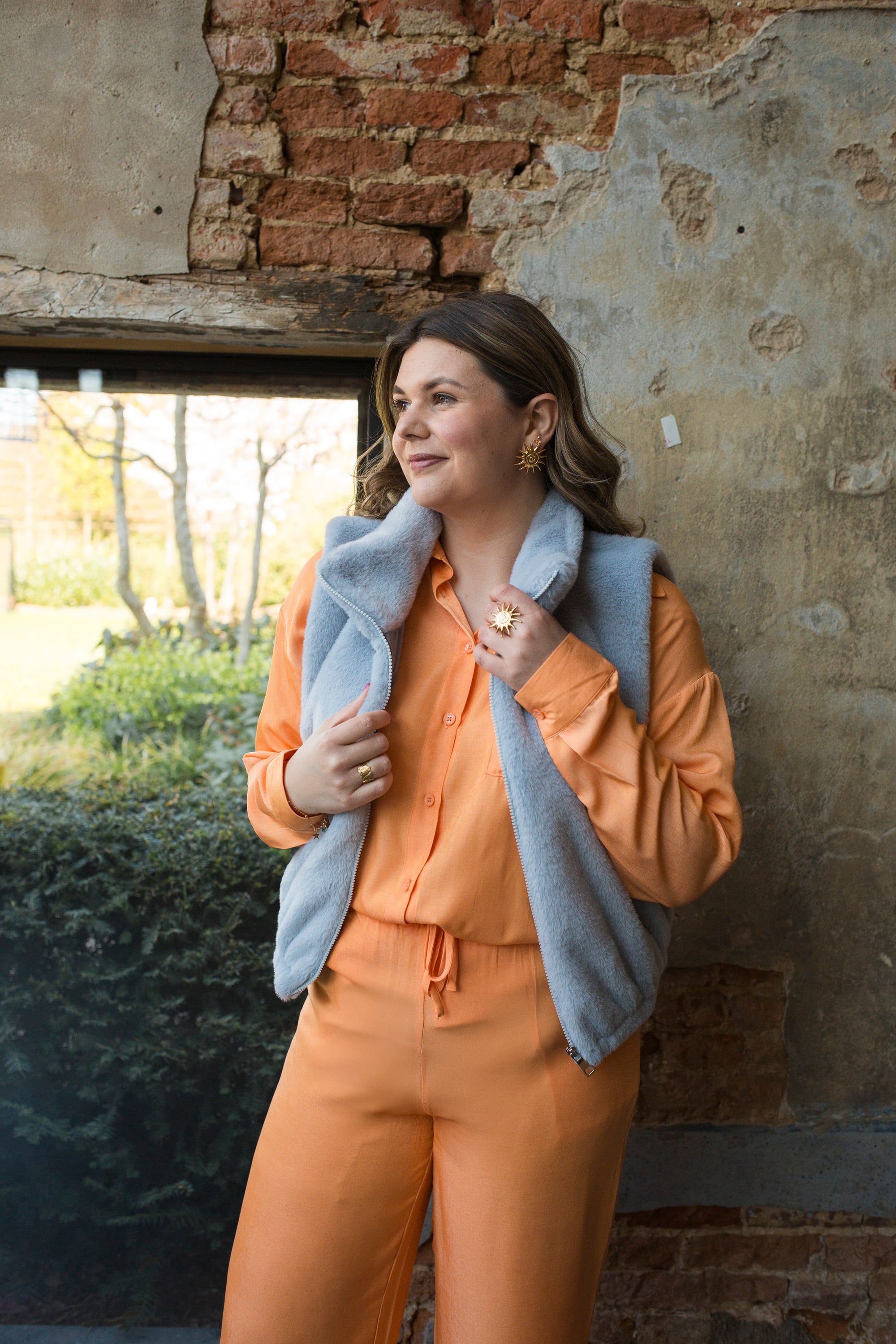 FLORINE PANTS - ORANGE