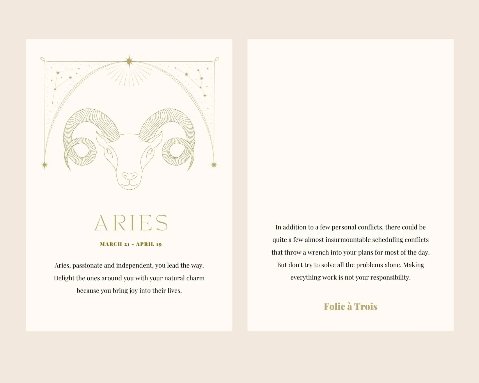 STERRENDBEELD KETTING - RAM
