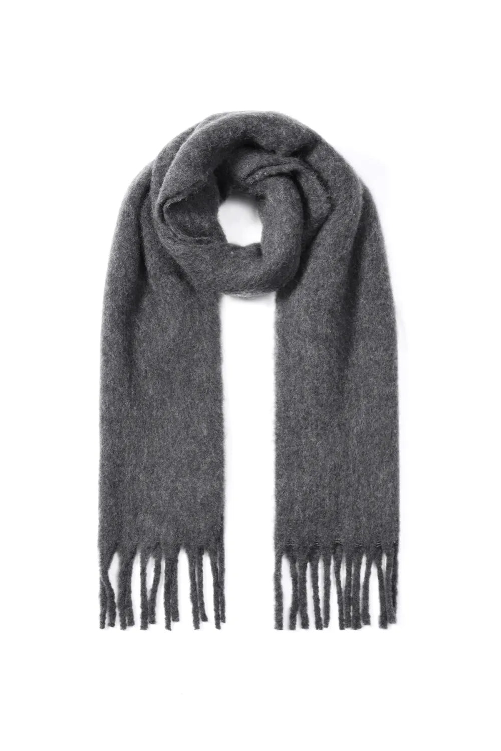 WINTER SOLID SCARF - GREY