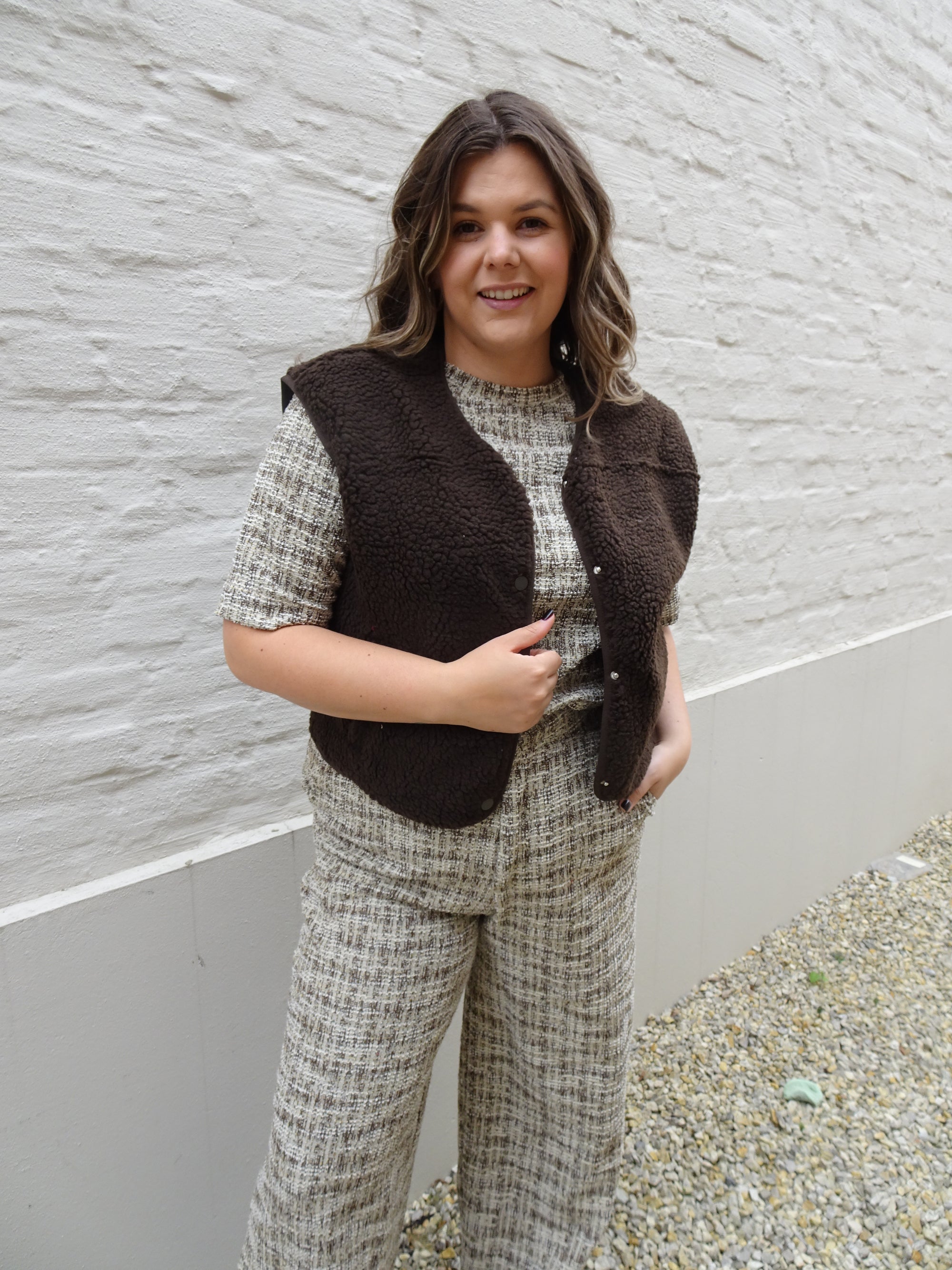 TEDDY JACKET - BROWN