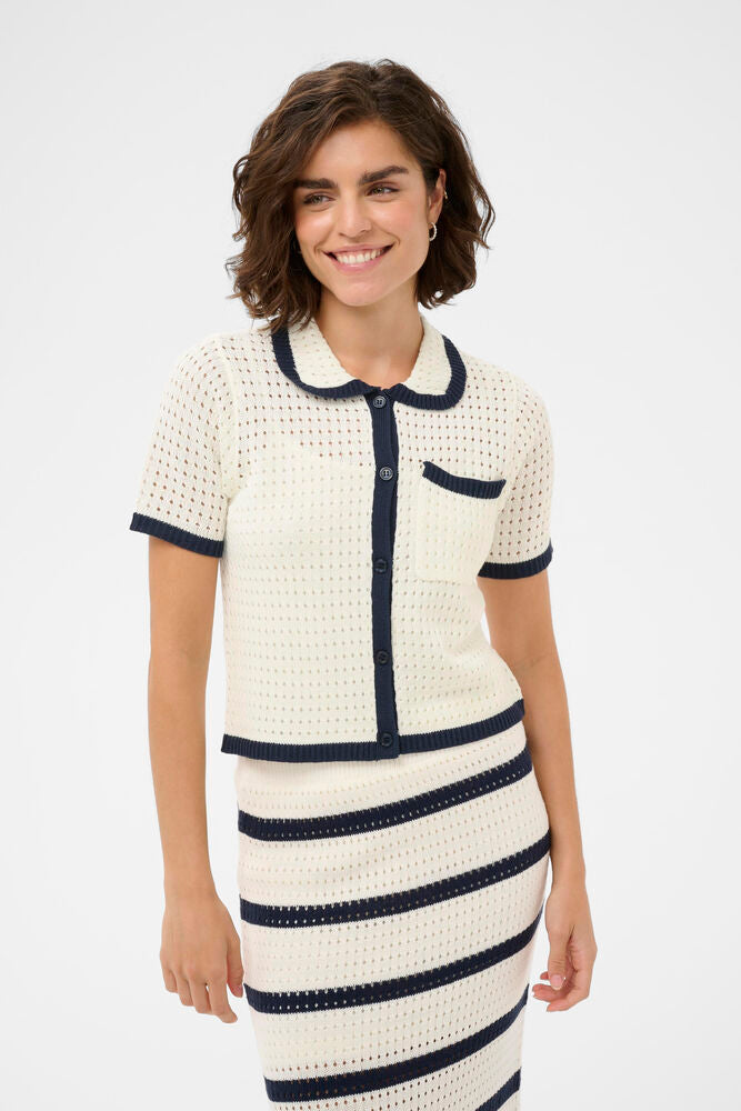BRIANNA POLO CARDIGAN