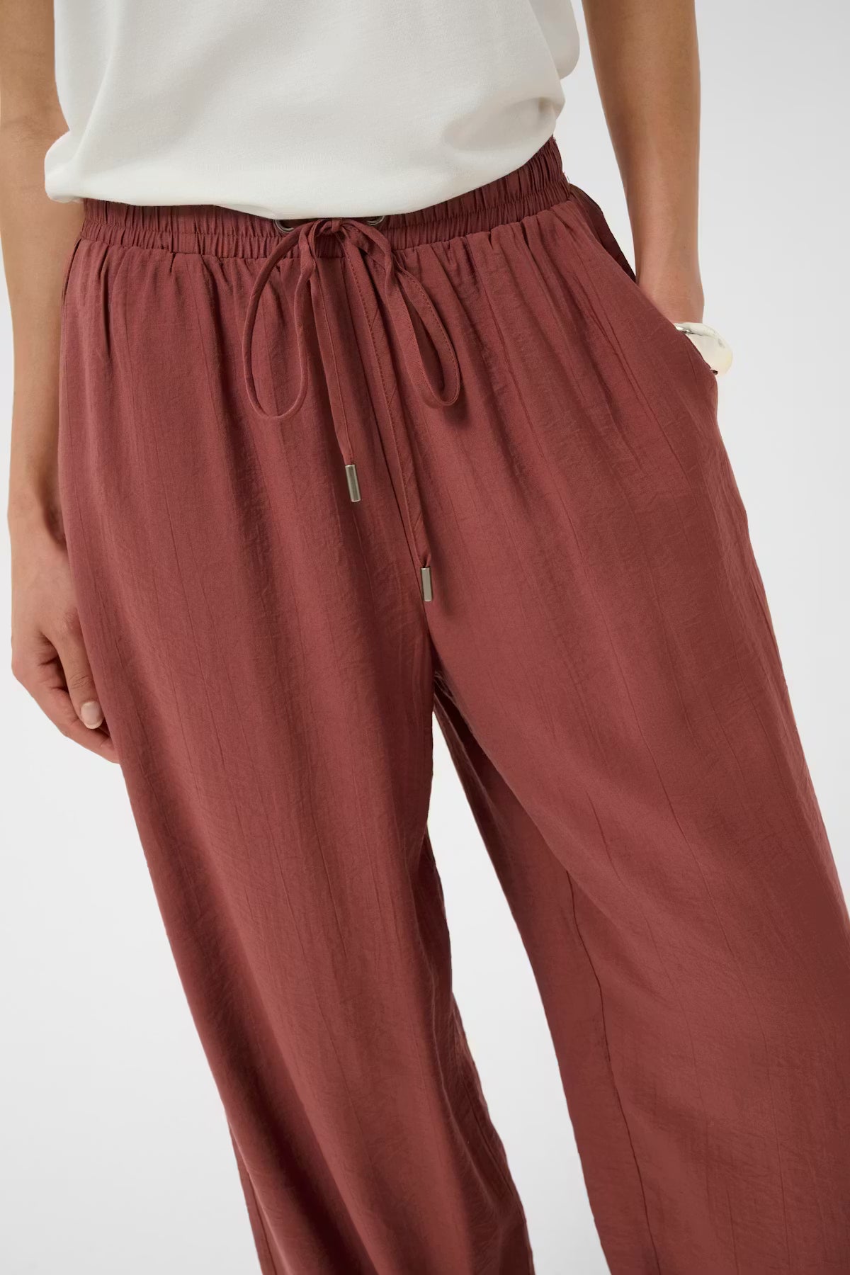 EMILY PANTS - HENNA BROWN