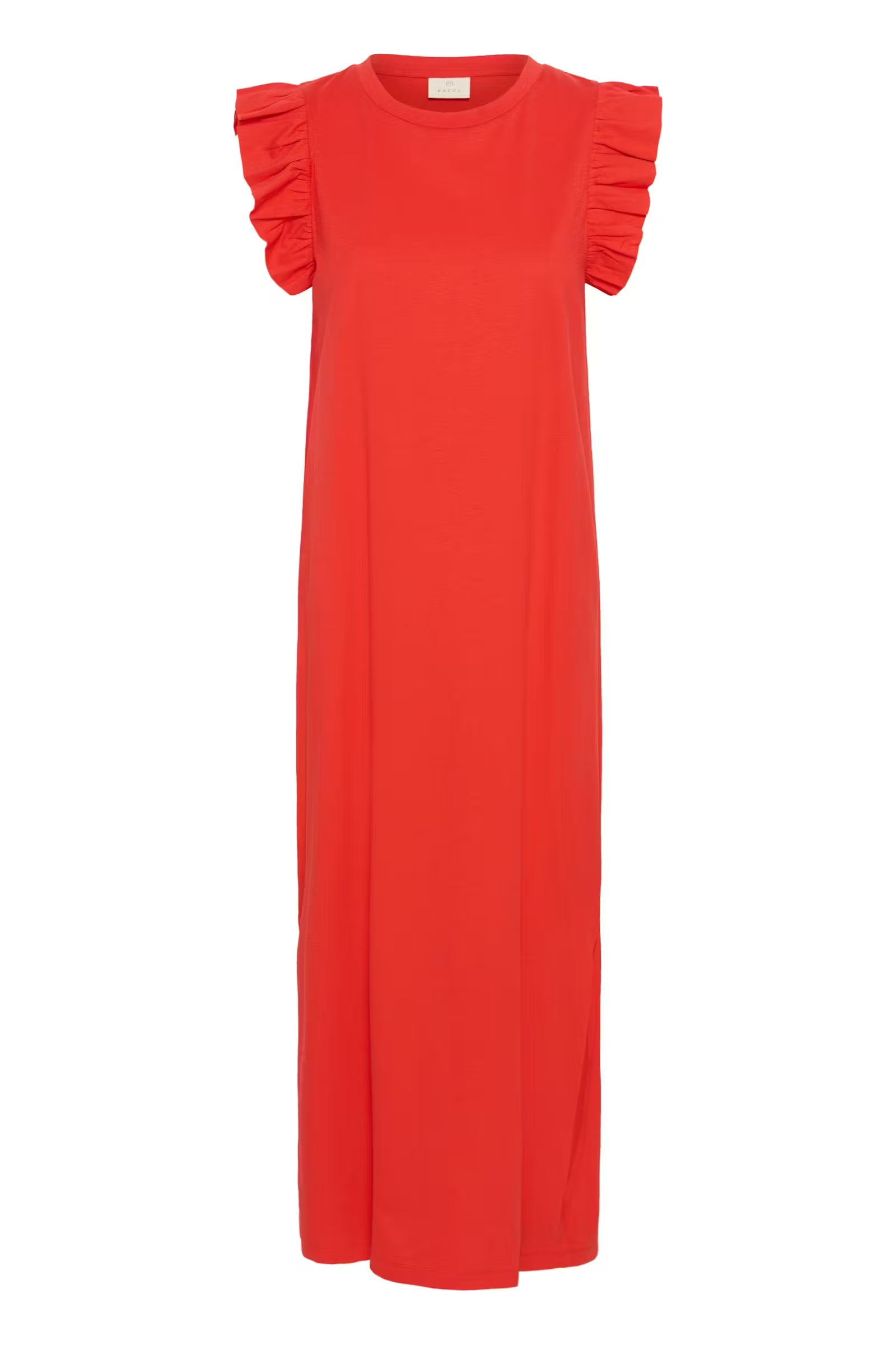 CELINA FLOUNCE DRESS - RED
