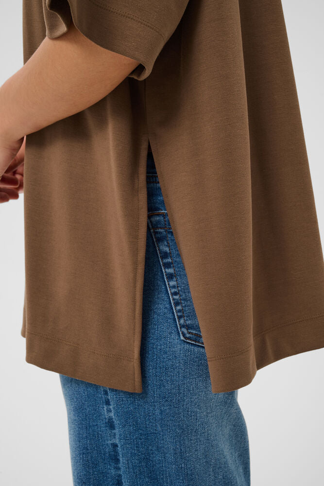ANNIE SHIRT - COFFEE BROWN