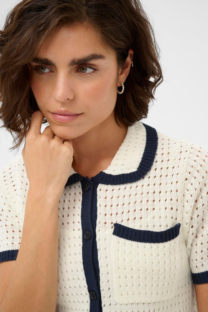 BRIANNA POLO CARDIGAN