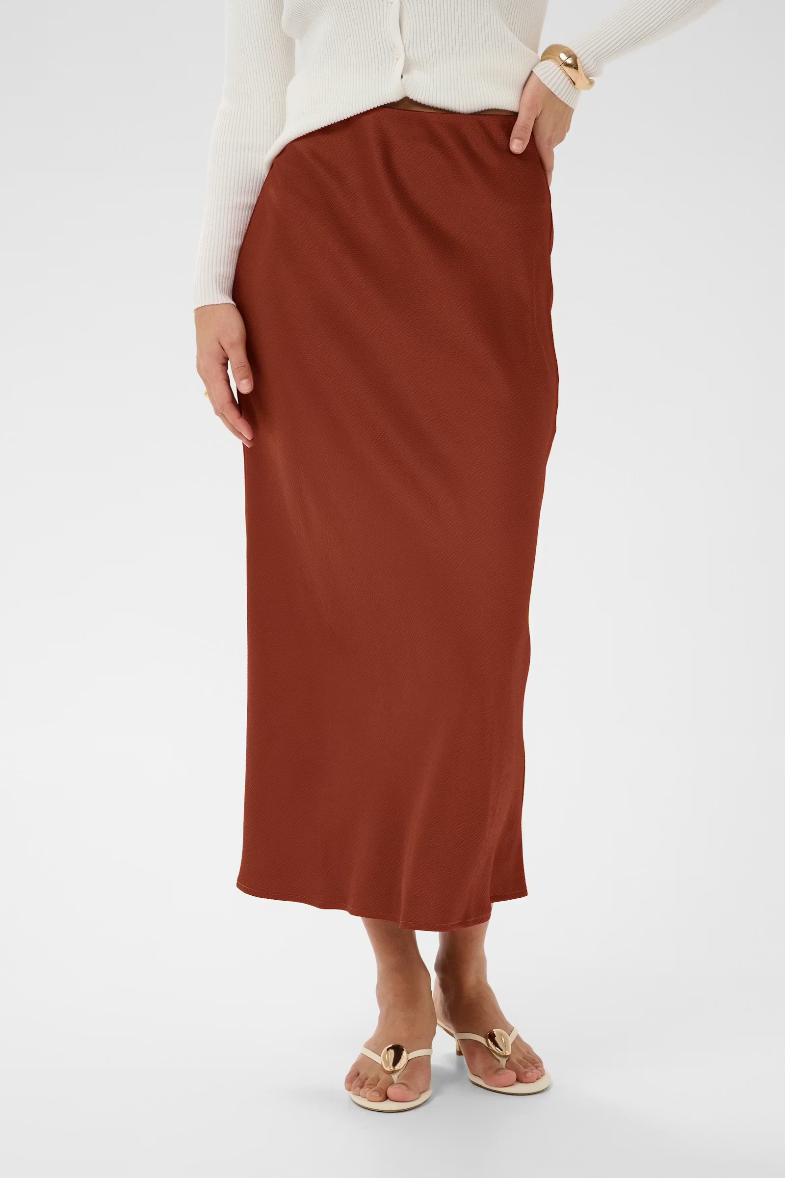 LOTTE SKIRT - HENNA BROWN
