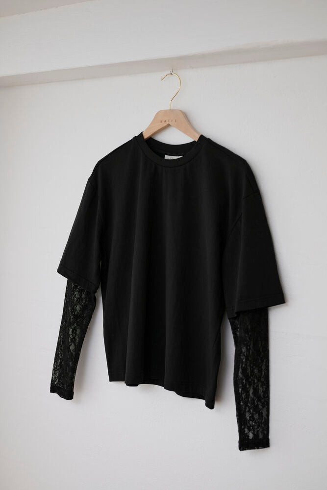 DORA BLACK LACE SHIRT