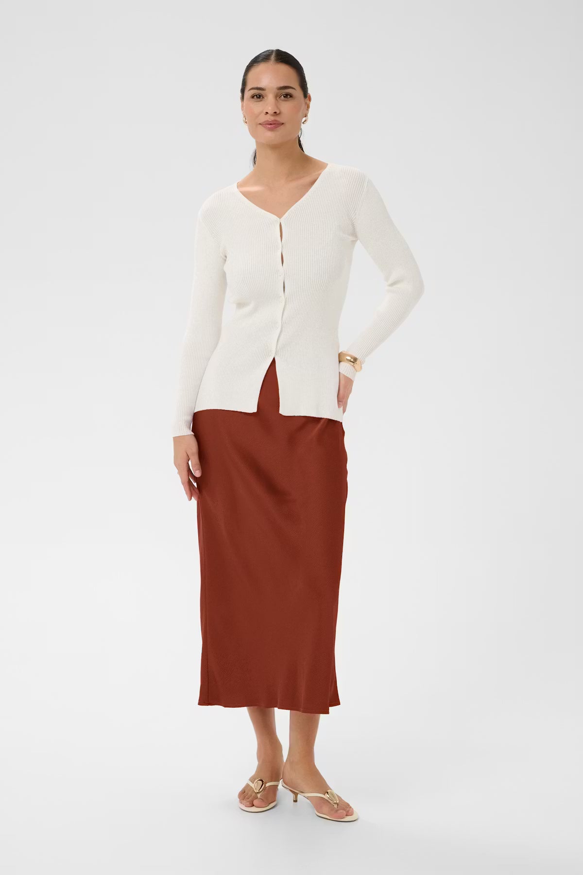 LOTTE SKIRT - HENNA BROWN