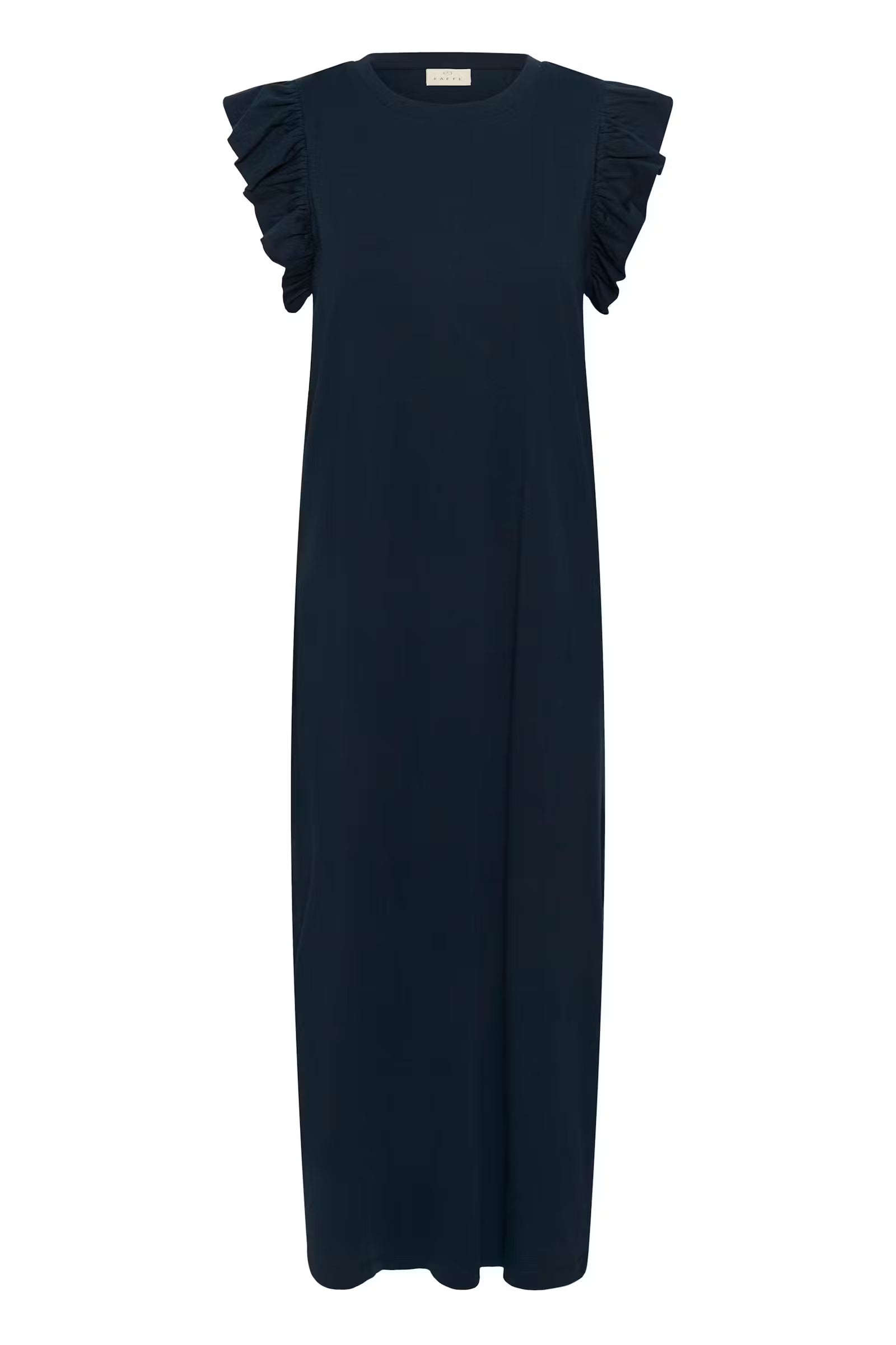 CELINA FLOUNCE DRESS - MARINE BLUE