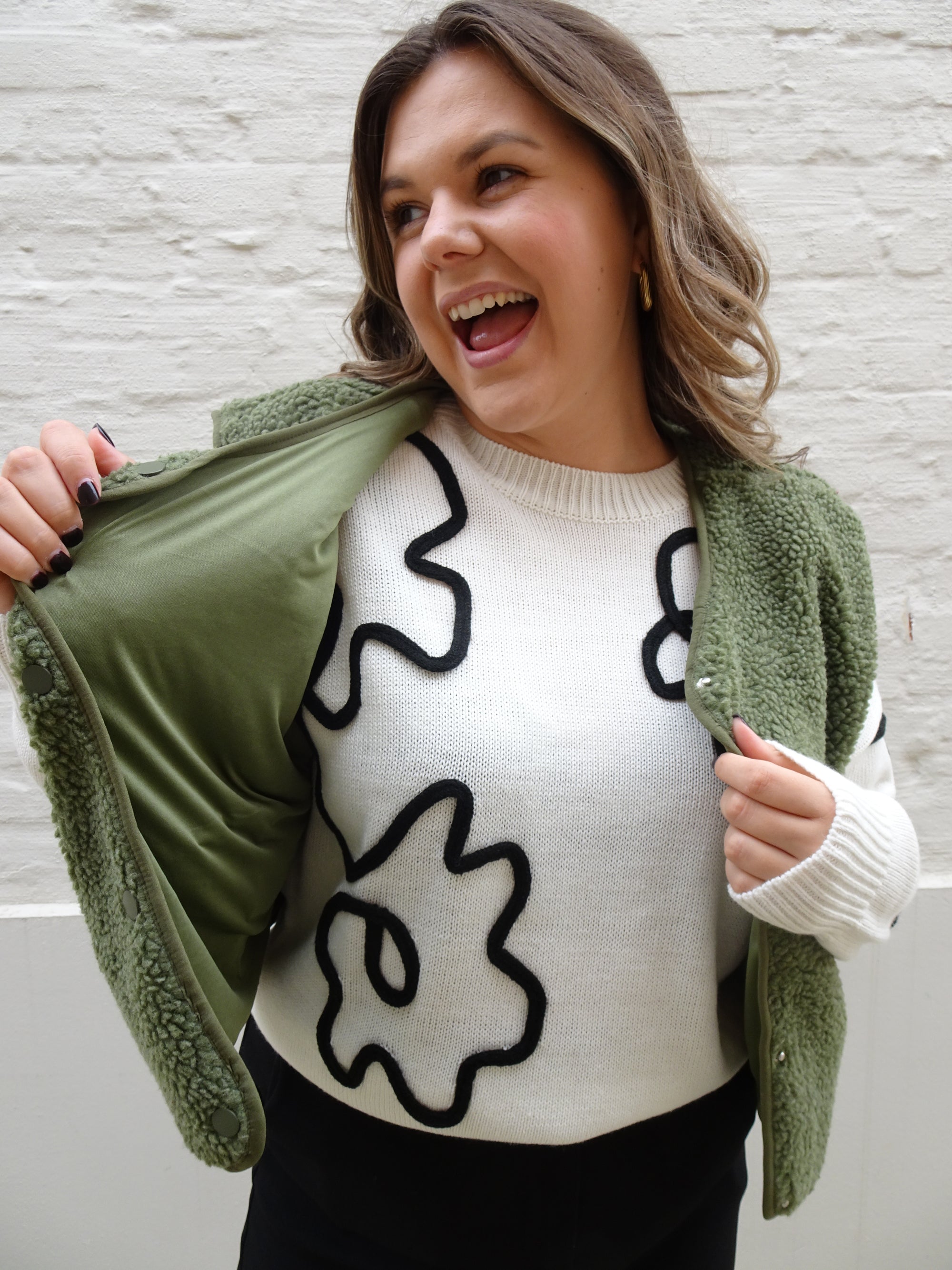 TEDDY JACKET - NATURE GREEN