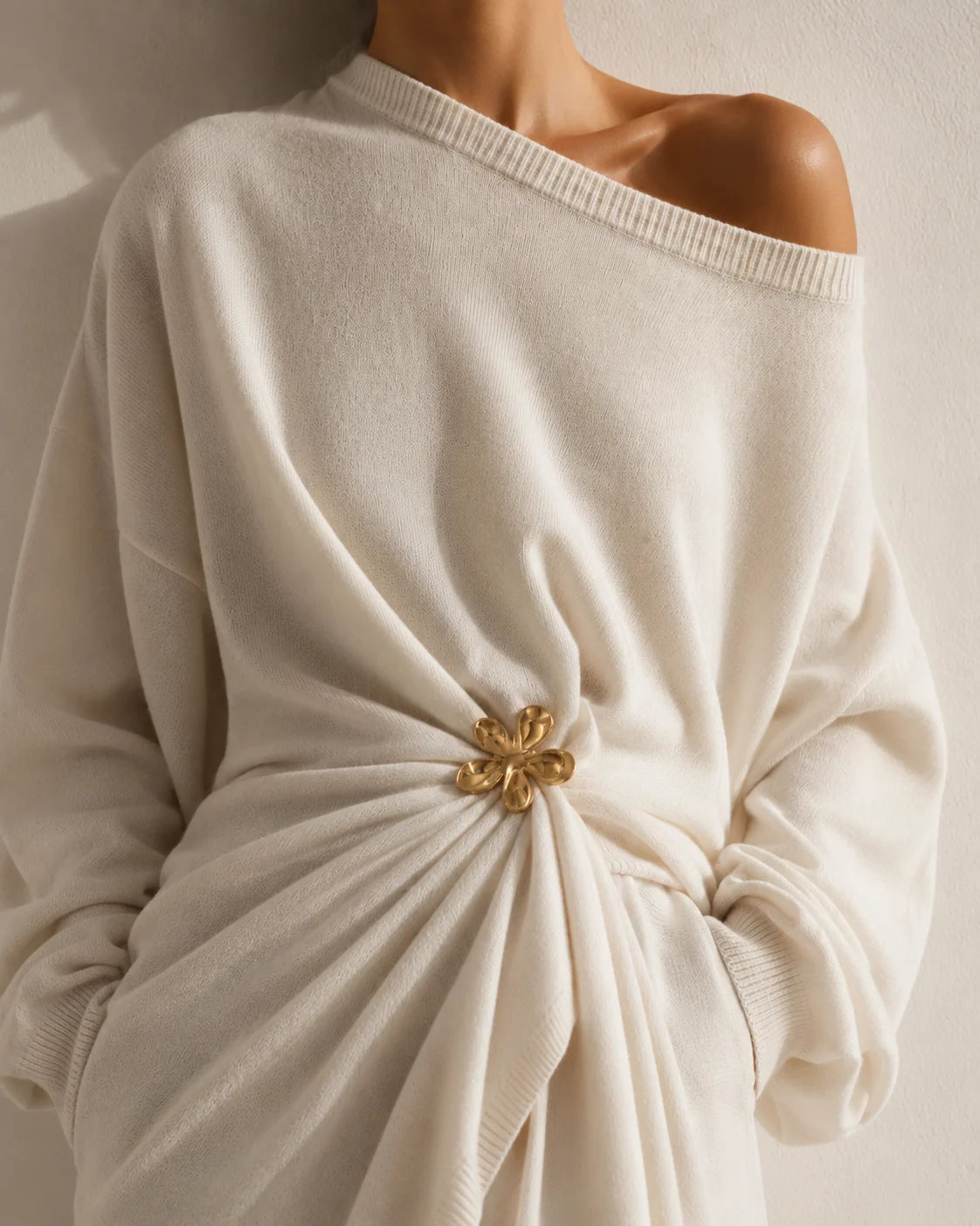 FLORA BROCHE - GOLD