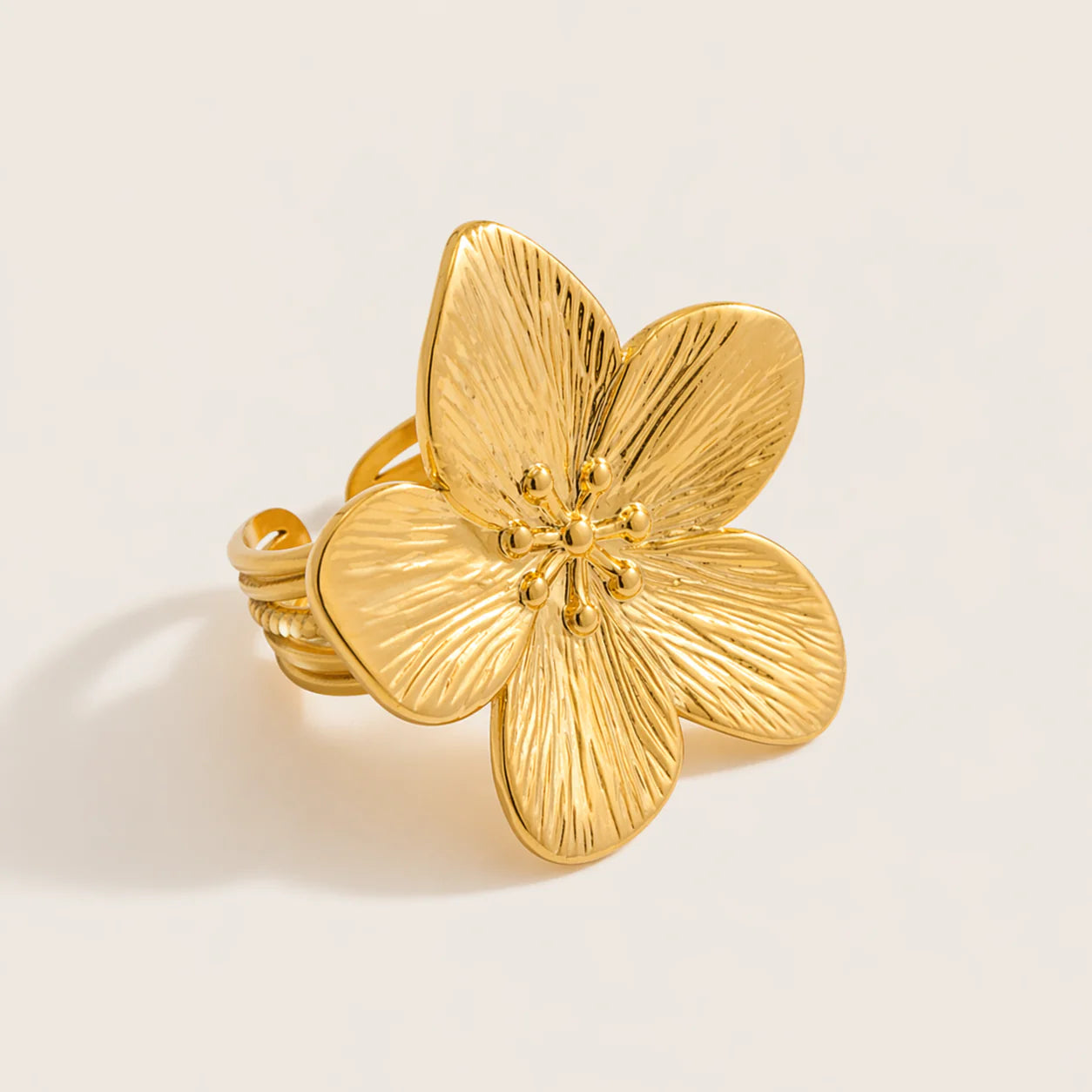 PARADISE FLOWER RING GOLD