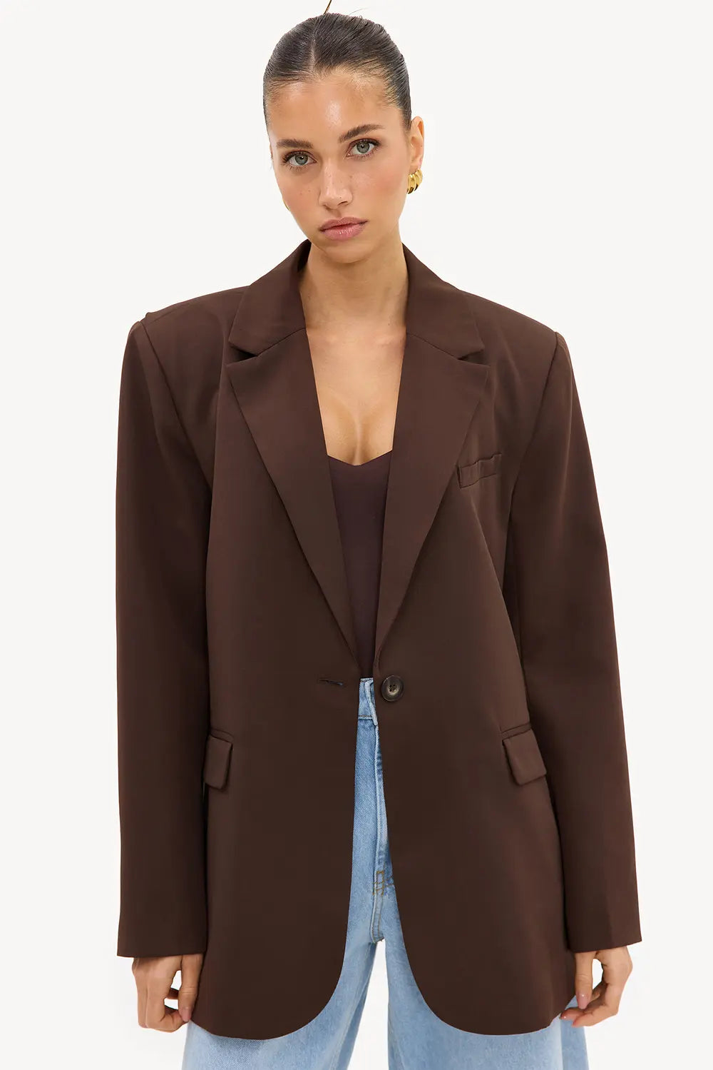 BROWN BLAZER