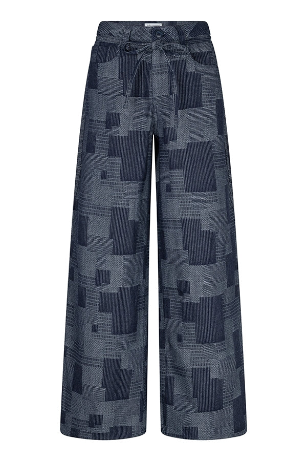 PATCHWORK DENIM PANTS