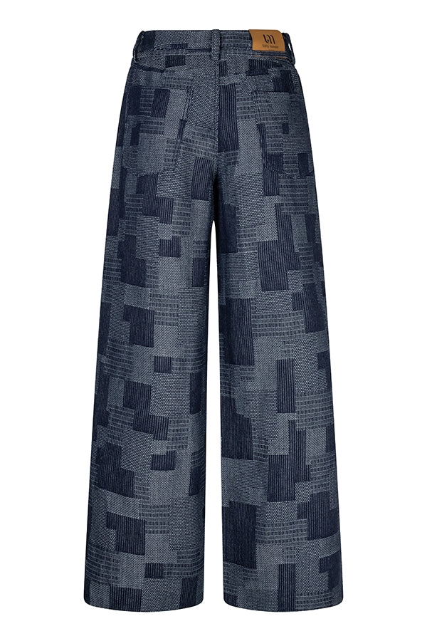PATCHWORK DENIM PANTS