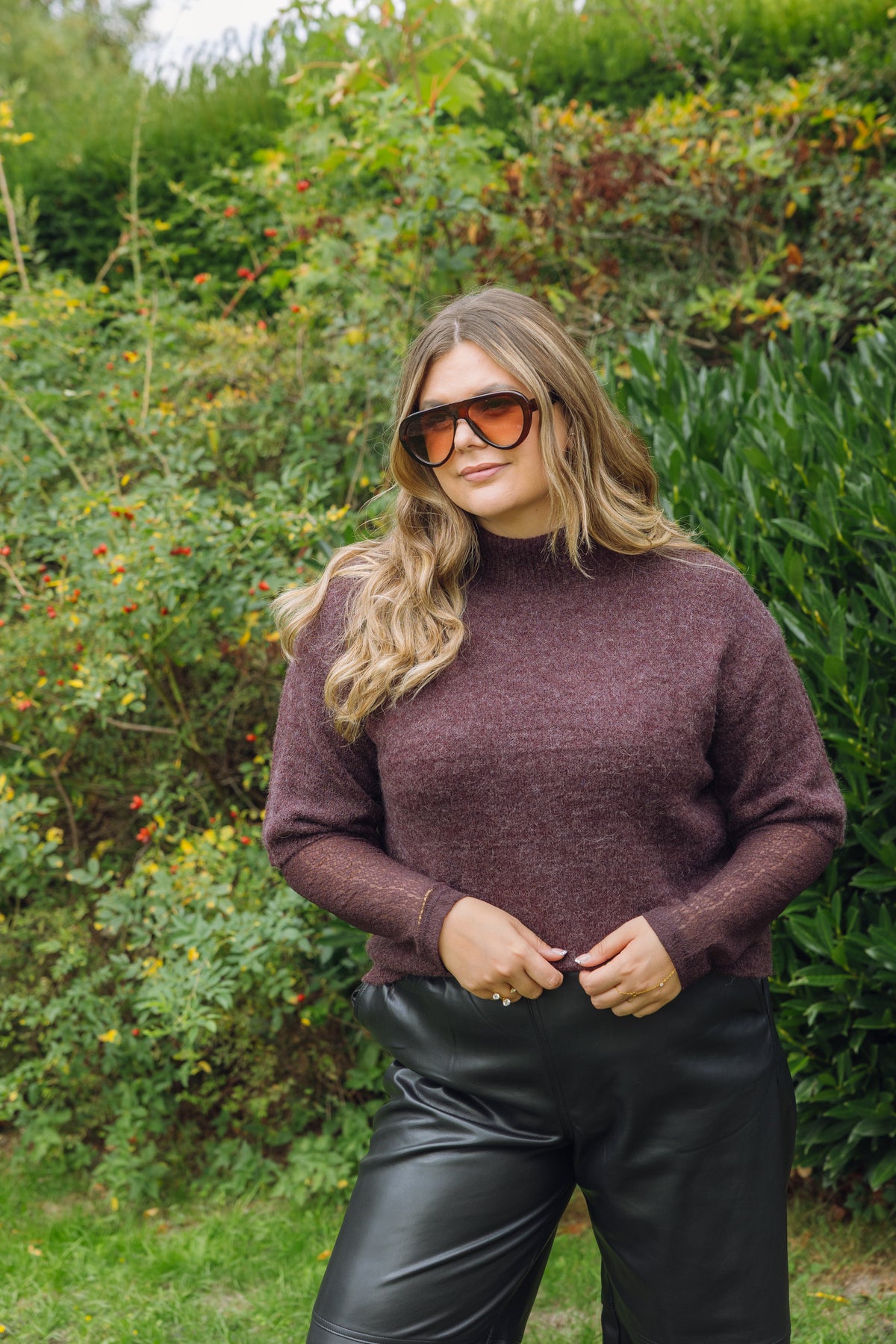 SIGNE KNIT - BURGUNDY