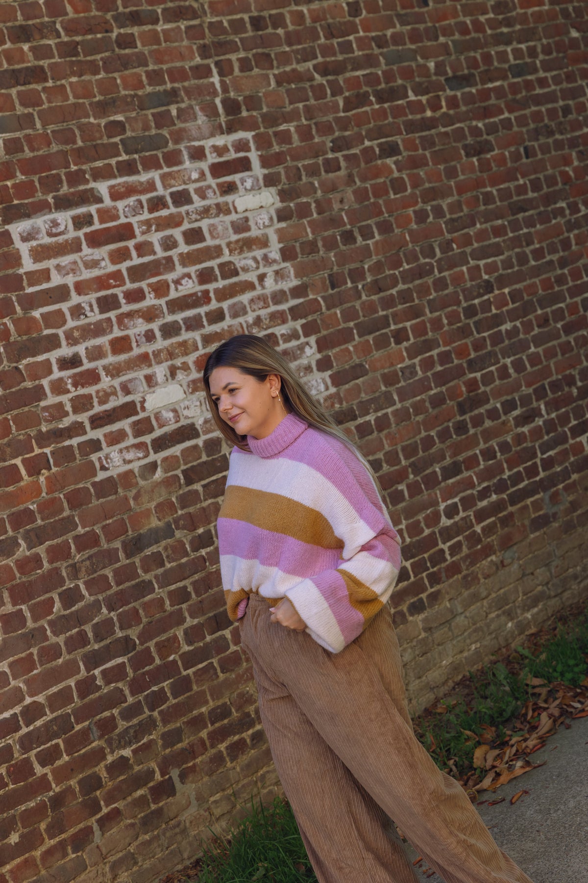JALE CHUNKY STRIPED KNIT