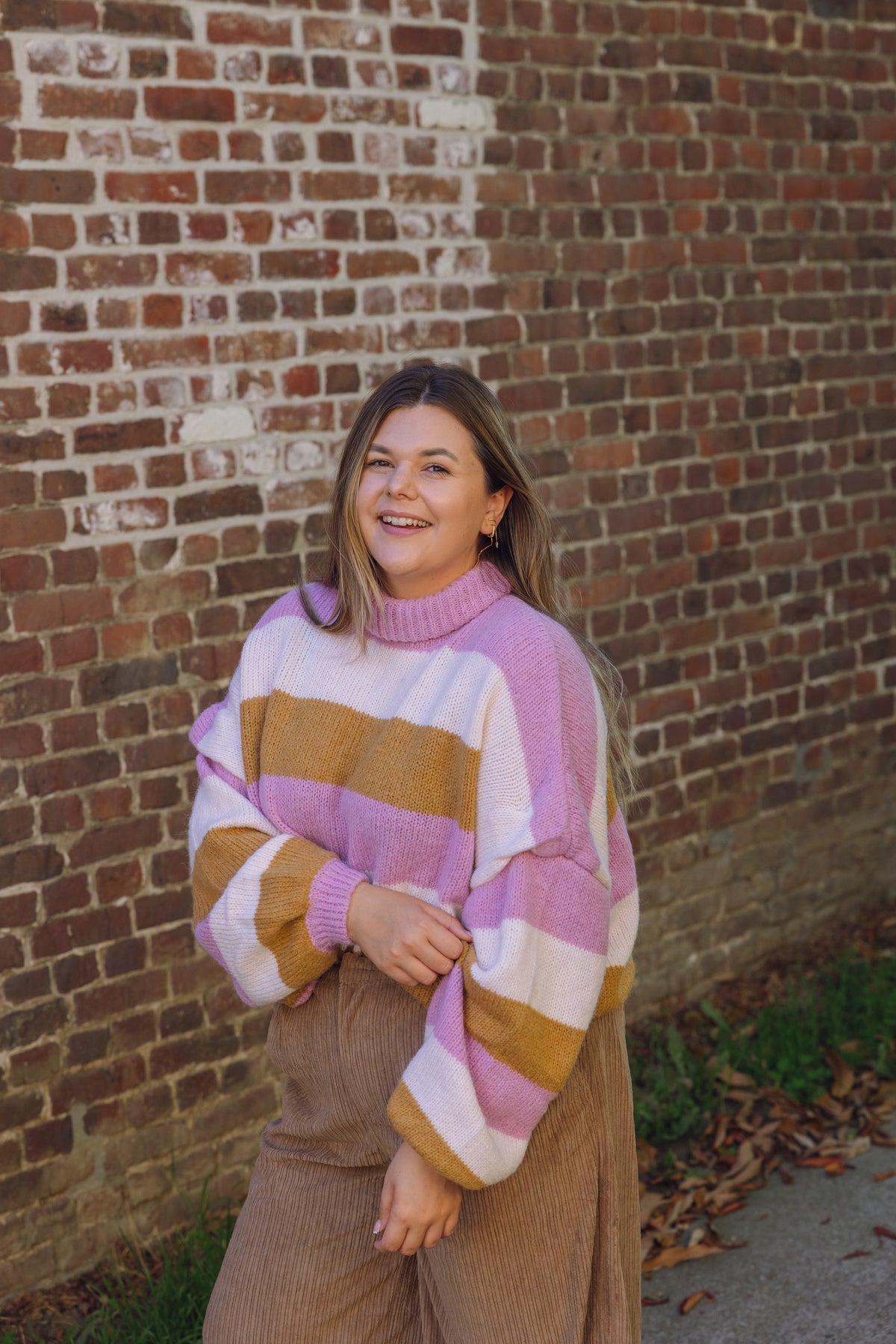 JALE CHUNKY STRIPED KNIT