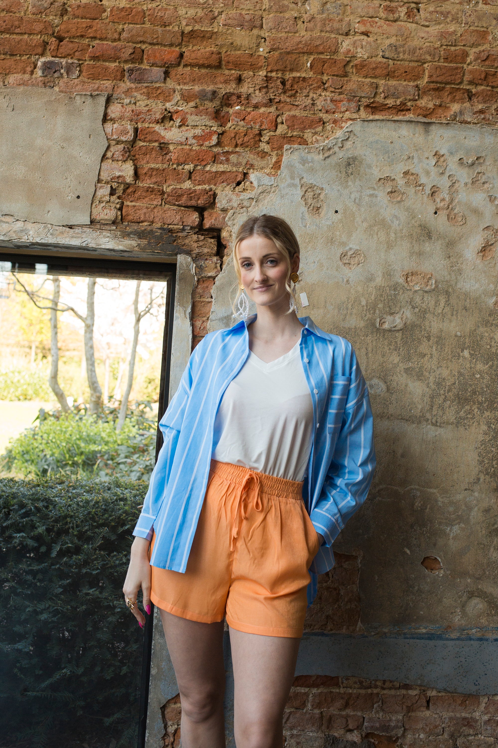 FLORINE SHORT - ORANGE