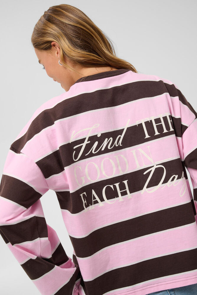 ELONA STRIPE SHIRT - PINK
