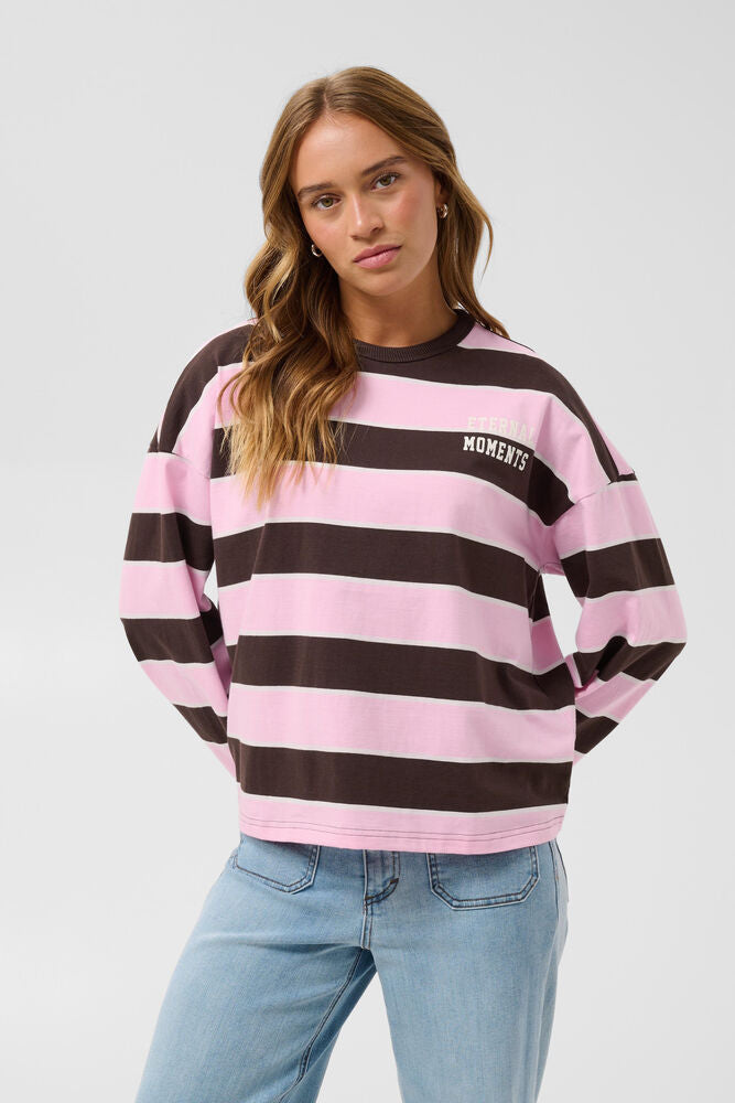ELONA STRIPE SHIRT - PINK