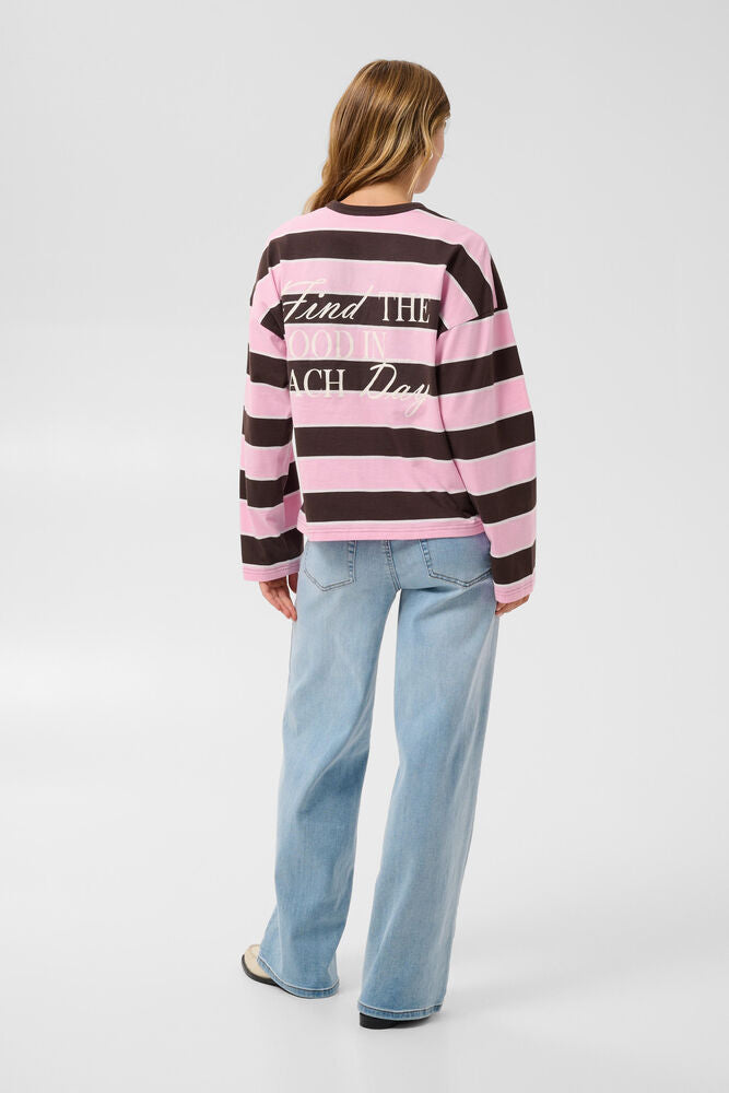 ELONA STRIPE SHIRT - PINK
