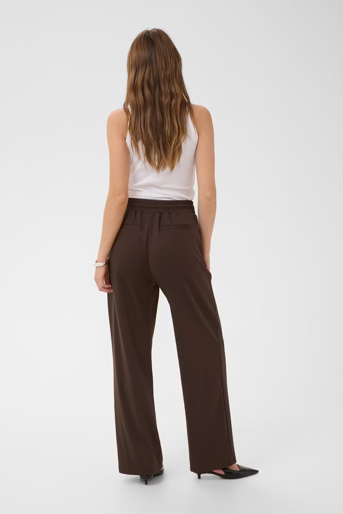 JENNY STRAIGHT PANTS - BROWN