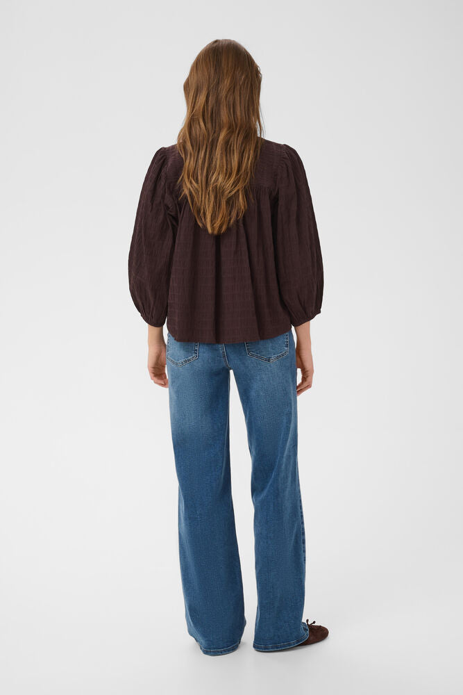 MISSIE BLOUSE - BROWN