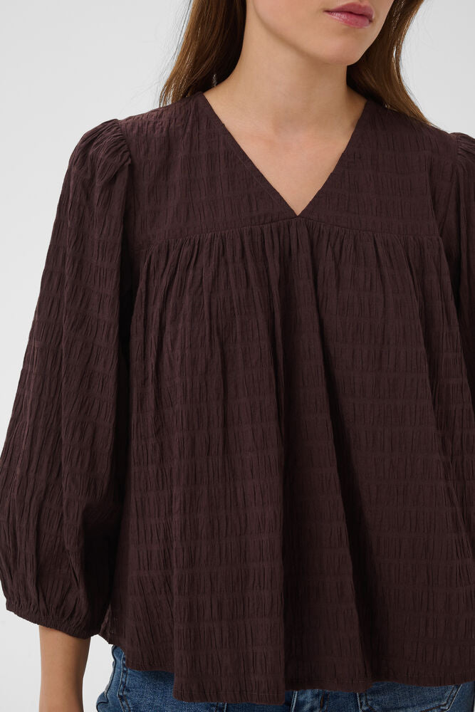 MISSIE BLOUSE - BROWN
